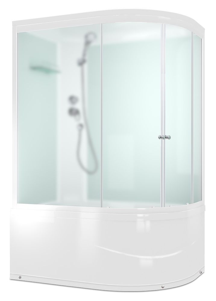 Душевая кабина DOMANI-Spa Delight 128 L high,левая,выс. поддон,мат,120х80х218
