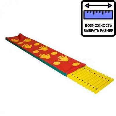 Детская массажная дорожка с чехлом и со следочками