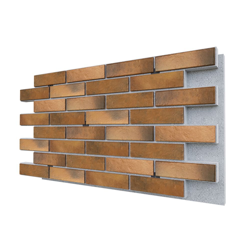 Негорючая термопанель ППС PRO Cerrad Retro Brick Curry 0,612 м², 1020x600 мм