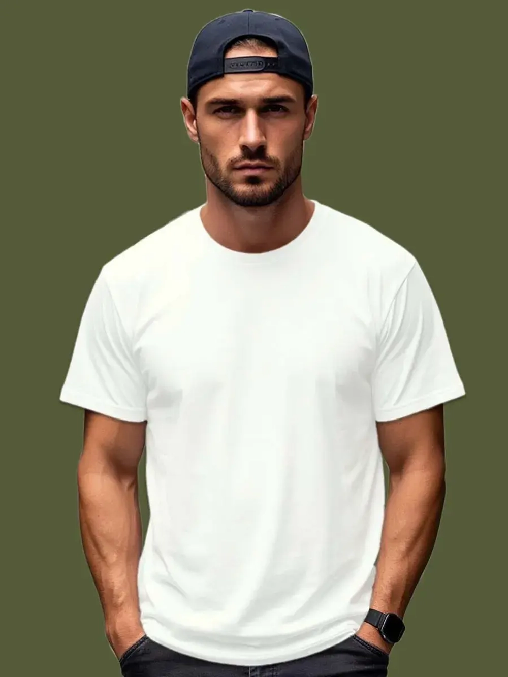 Футболка Взрослая.Премиум однотонная.Набор 2 шт