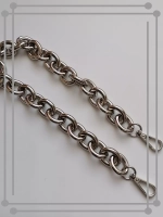 Алюминиевая крупная цепь 23*28 мм 60см