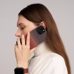 Чехол Pitaka Tactile Woven case для iPhone 16 Pro - Moonrise (KI1601MO)