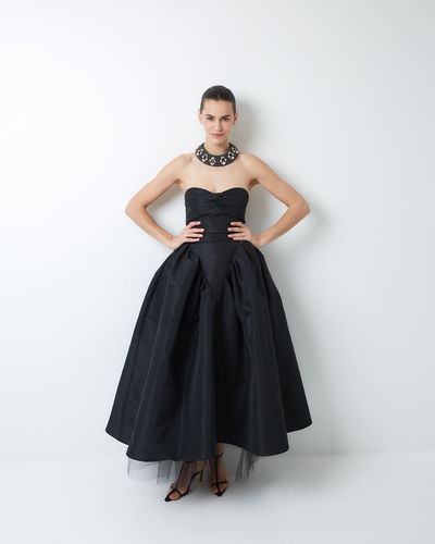 Юбка из тафты черный