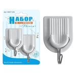Набор из 2-х крючков Эконом, Круглые, Самоклеющиеся, SM27-202