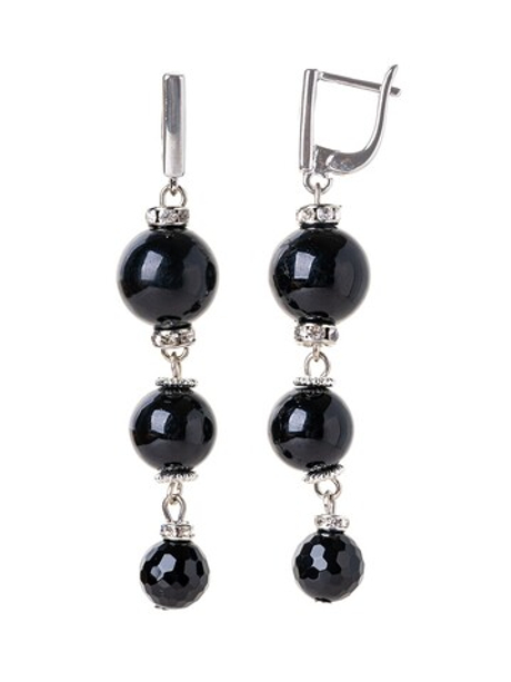 20124240 Серьги Роман с камнем