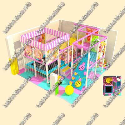 Детский игровой лабиринт "Сладкое путешествие"