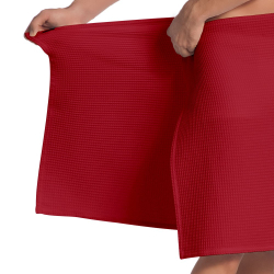 Полотенце для сауны Vossen 80x220 Vossen Rom Pique-U красное Австрия