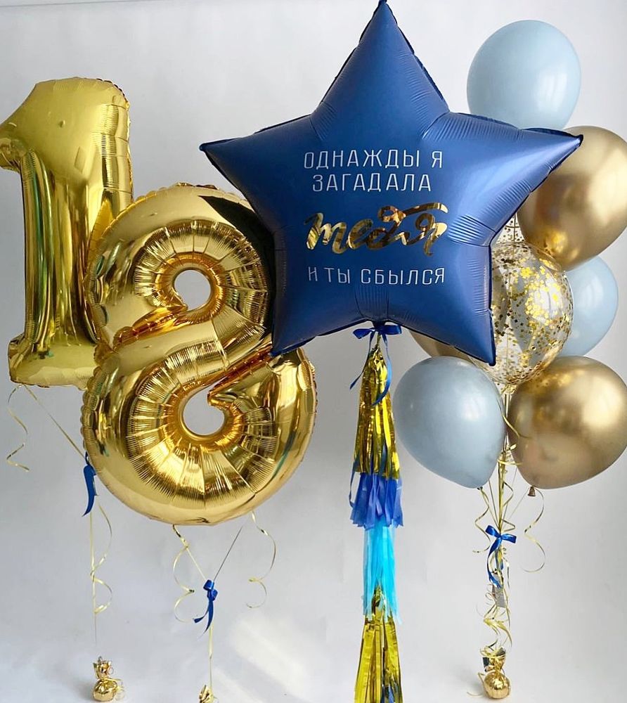 Воздушные шары на 18 лет №1699