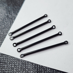 Коннектор, сталь, черного цвета фурнитура, р-р 35×2.5мм, штучно