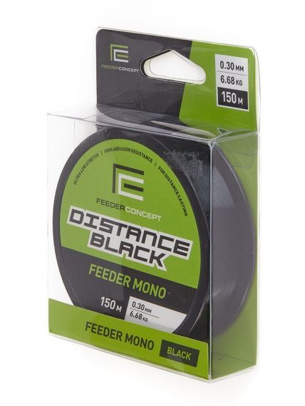 Леска монофильная Feeder Concept Distance Black 150 м, 0,30 мм