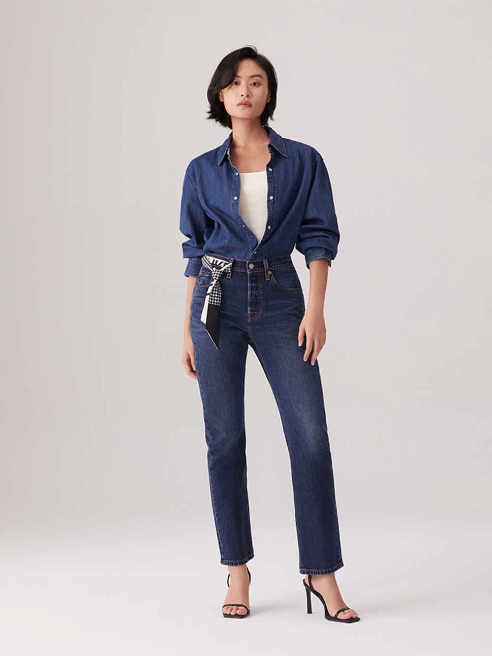 Классические женские прямые джинсы Levi's 501 Straight 12501-0554