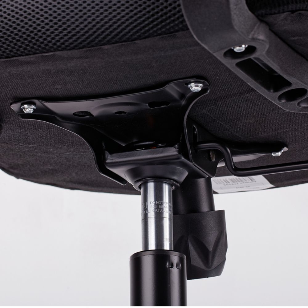 Кресло оператора OfficeSpace SP-M96, ткань, спинка сетка синяя/сиденье TW черная, механизм качания