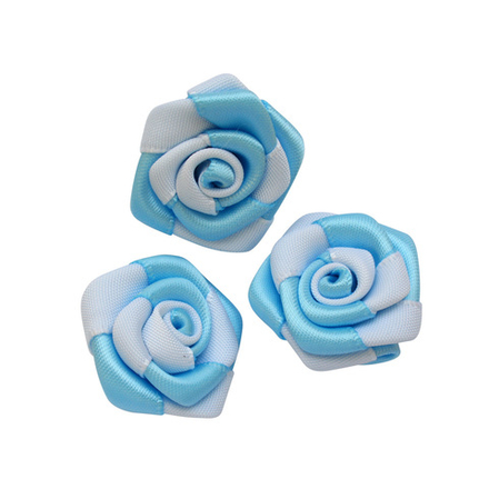 JY100194 Цветы пришивные, 2,5смцв.гол/бел