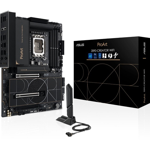 Материнская плата ASUS ProArt Z890-CREATOR WIFI (LGA1851/Z890/4xDDR5/3xPCI-Ex16/5xM.2/SB7.1/Wi-Fi/BT/GLAN/DP/HDMI/ATX)