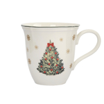 Кружка лошадь и елка 380 мл фарфор