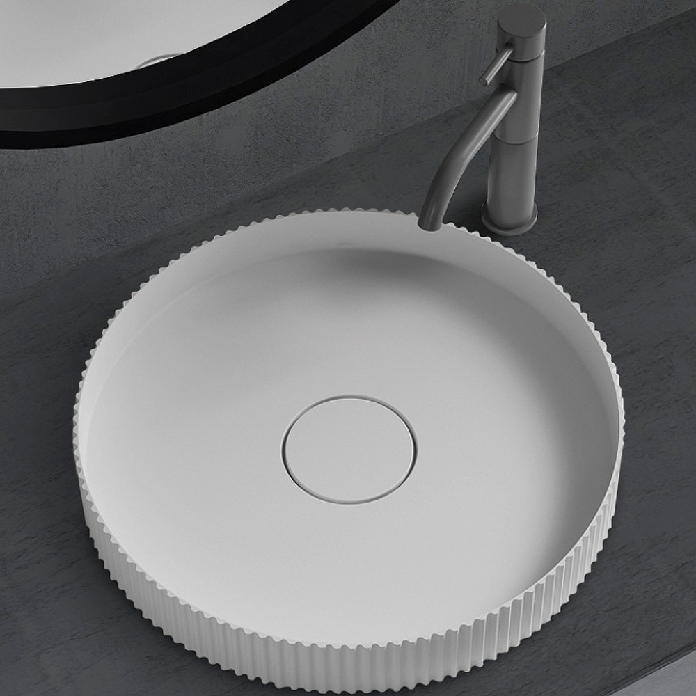 Раковина-чаша Abber Stein 40 AS2604 Белая матовая