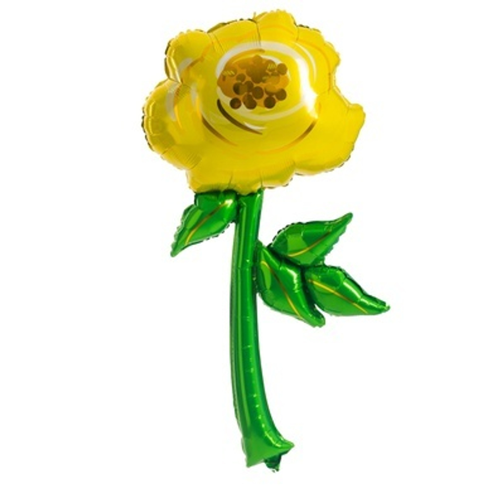 К ФИГУРА Роза желтая 94 см.