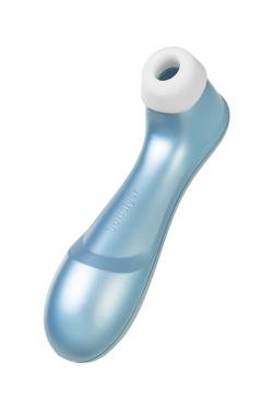 Вакуум-волновой стимулятор клитора Satisfyer Pro 2 Generation 2, силикон, голубой, 16,5 см