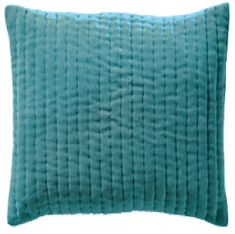 Подушка TIBET CELADON Подушка декоративная вельвет Blanc des Vosges 45x45 Бирюзовый