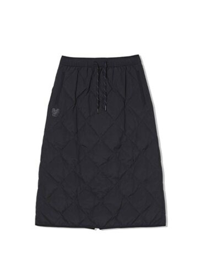 Юбка с наполнителем из пуха свободного кроя