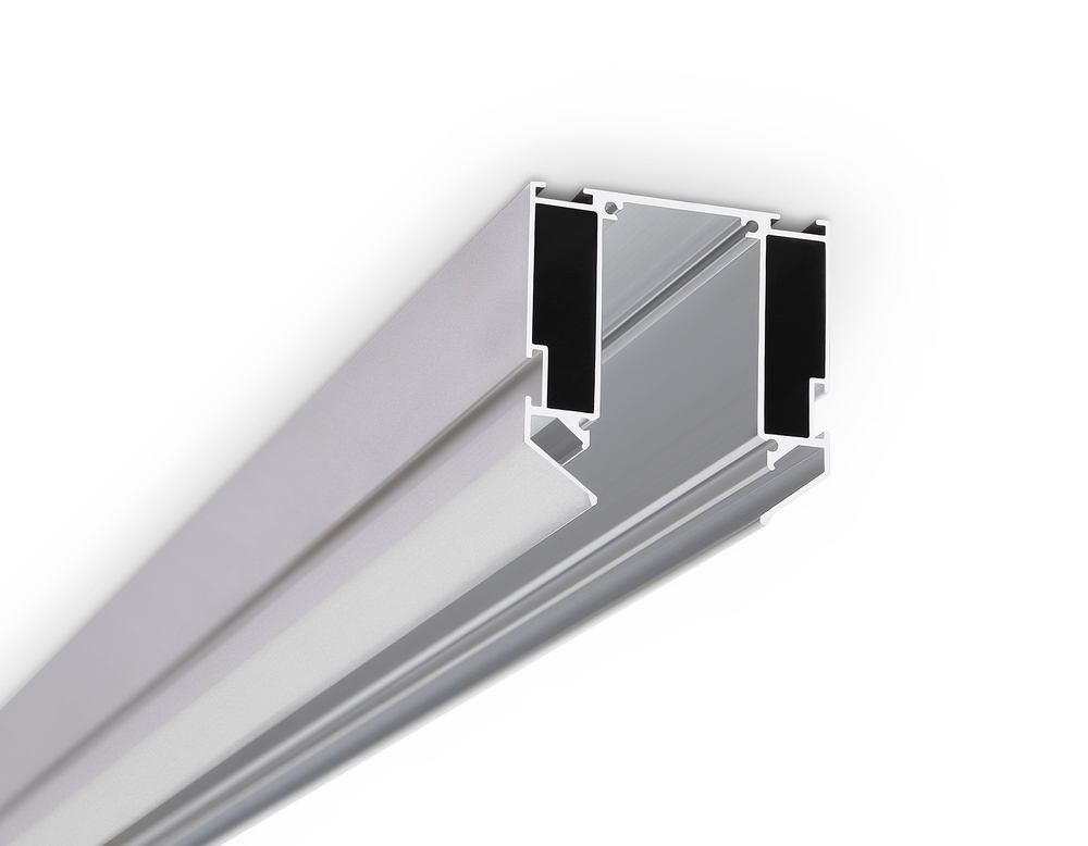 Корпус для накладного шинопровода в натяжной потолок Magnetic 220V GL1014 AL алюминий 3000*61*61