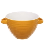 Бульонница керамическая 750мл «Полоски», микс цветов