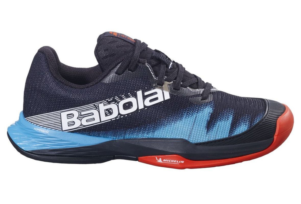 Детские кроссовки для Падел Babolat Jet Premura 2 Junior - black/tomato red