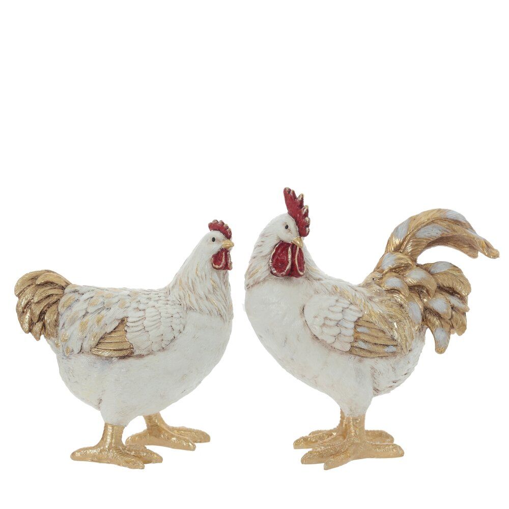 GAEM Фигурка декоративная "Петух/Курица" (блок 2шт), L18 W9,5 H20 см, 2в.