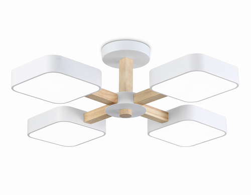 FL4879/4 WH/WD белый/дерево 72W 3000-6000K D610*160 (без ПДУ)