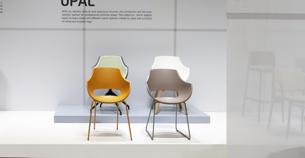 Кресло пластиковое на полозьях Papatya Opal Sled Pro, кирпично-красный