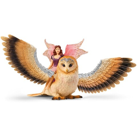Schleich Świat Elfów Bayala - Фея, летящая на сове 70789