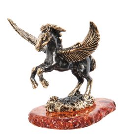 AM-1971 Фигурка «Пегас» (латунь, янтарь)