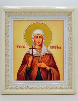 Икона святой Емилии Кесарийской ручной работы.