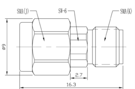 SMA, Коаксиальный аттенюатор, 26.5 ГГц