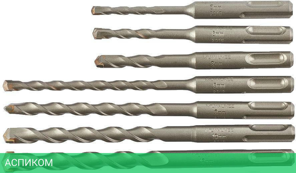 Набор буров Milwaukee Contractor SDS+ 7шт (4932471244)