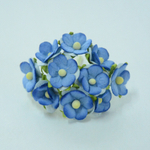 Цветок круглый бумажный мелкий, цвет в ассортименте