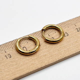 Швензы Конго, сталь, цвет золото, размер 15*2,5 мм, цена за пару