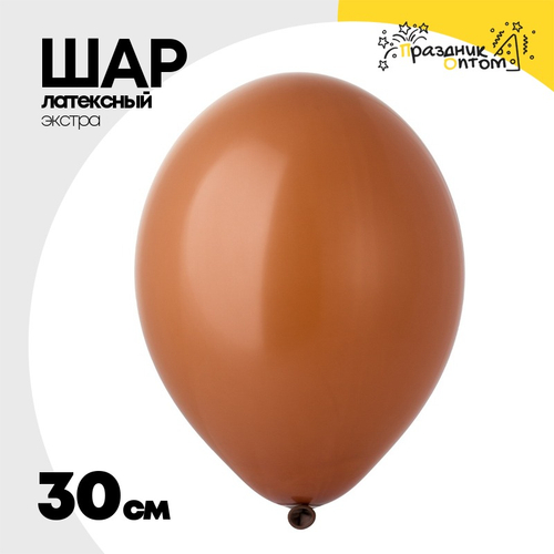 Шар латексный Экстра Пастель 30 см (Коричневый)