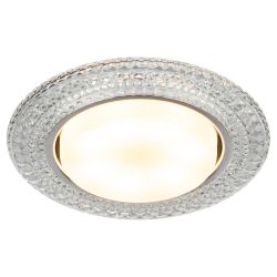 DK LD26 SL/WH Светильник ЭРА декор cо светодиодной подсветкой Gx53, прозрачный | Встраиваемые LED светильники