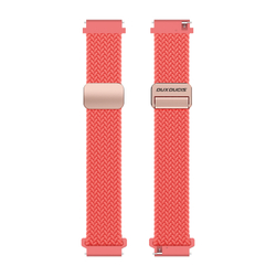 Эластичный ремешок красного цвета (Guava) от Dux Ducis для смарт часов Samsung Galaxy Watch 45 и 46мм (размер крепления 22мм), серия Strap (Mixture Pro Series)