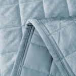 Велюровое покрывало в клетку и две наволочки OVL022