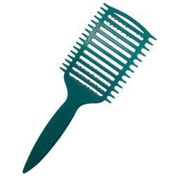 Щетка массажная Harizma Nylon, 9 рядов, темно-зеленая (h10686-26)