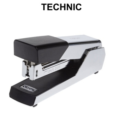 Степлер Hatber Technic №24/6,26/6 Металлический 25 л 80 скоб захват 55мм Хром в картонной коробке