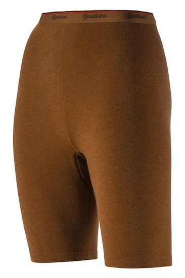 Термобелье-шорты  женские коричневые из верблюжьей шерсти GUAHOO OUTDOOR HEAVY 22-0601TP