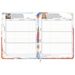 Дневник 1-11 класс 48 л., кожзам (твердая), печать, цветной блок, BRAUBERG, "Великие Люди", 107232