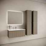 Тумба подвесная SANCOS Code 990х453х400, c одним  ящиком оснащенным доводчиками, цвет серо- бежевый , арт. CD100GB