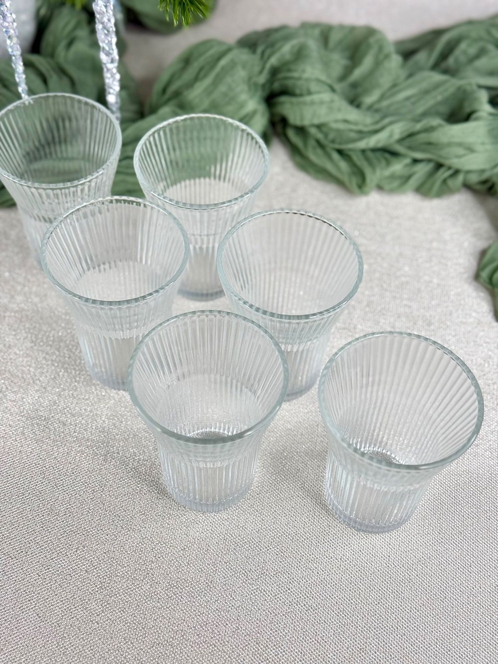 Набор стеклянных стаканов 6шт