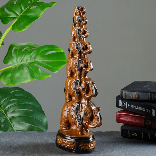 Фигура "Семь Слонов" 40*15*9см