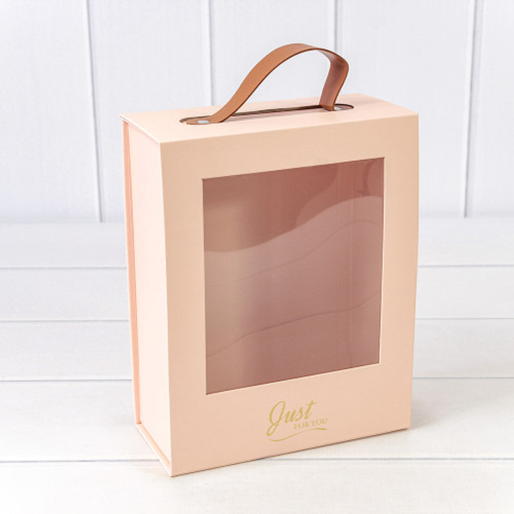 Коробка сборная 18х8.5х23 см на магнитах (Персиковый)