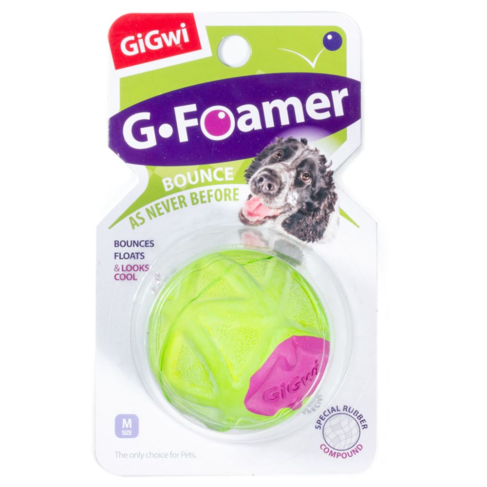 Gigwi G-FOAMER игрушка для собак мячик полнотелый 6,5 см